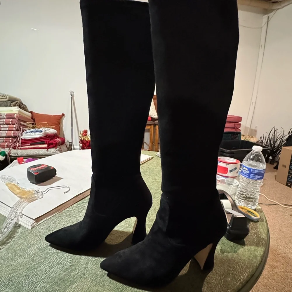 Coach Cece Black Over-the-Knee Boots - Picture 2 of 10